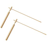 POHOVE Latón Dowsing Varillas 2 unids-set Durable Cobre Ajustable Flexible Divinación Observar Instrumentos de Medición…
